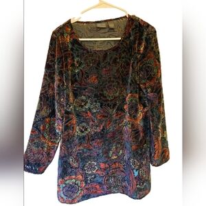 ♥️Additions by Chico's Velvety Boho Print Tunic Chico's Size 1/US M